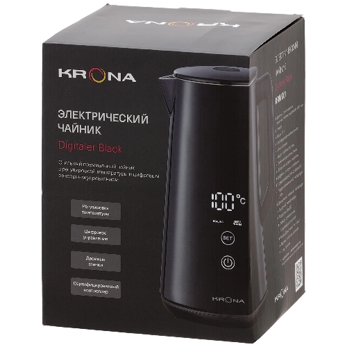 Чайник электрический Krona Digitaler черный