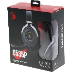 Гарнитура Bloody G535P чёрный/серебристый, проводная, подсветка