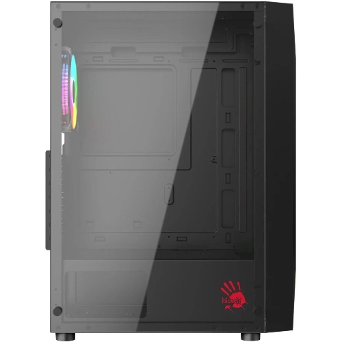 Компьютерный корпус Bloody BD-CC106F черный без БП ATX 4x120мм 1xUSB 2.0 1xUSB 3.0 audio bott PSU
