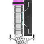 Кулер для процессора Ocypus Delta A40 SE BK ARGB, 120мм ARGB FAN, Top ARGB Panel, 4 HEAT PIPES, 4-PIN PWM, 800-1800 RPM, 31DBA, HYDRO BEARING, LGA115X/1200/1700/18XX, AM4/AM5
