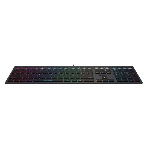 Клавиатура проводная A4Tech Fstyler FX60, USB, серый