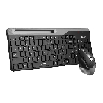 Комплект клавиатура+мышь A4Tech FStyler FB2535C беспроводной, USB + Bluetooth, 2000 DPI, черный