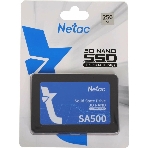 Накопитель SSD Netac SA500, 256Gb, SATA III, 2.5