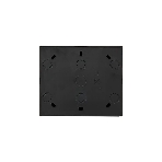 Розетка 4-мест. с заземл. LEZARD LETO 752-4200-127BDP закрытый корпус ПБТ черный бархат
