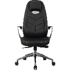Кресло Бюрократ Zen/Black черный, кожа