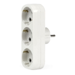 Тройник Smartbuy (SBE-16-A02-3z) 3 гнезда с заземлением плоский 16А 250B