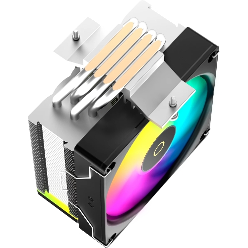 Кулер для процессора Ocypus Delta A40 SE BK ARGB, 120мм ARGB FAN, Top ARGB Panel, 4 HEAT PIPES, 4-PIN PWM, 800-1800 RPM, 31DBA, HYDRO BEARING, LGA115X/1200/1700/18XX, AM4/AM5