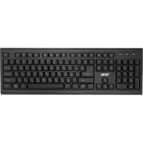 Комплект клавиатура+мышь Acer OKR120 беспроводной, USB, 1600 DPI, чёрный