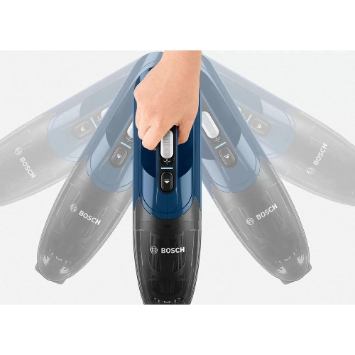 Пылесос вертикальный Bosch BCHF 2MX20 синий, питание от аккумулятора, 150 Вт, уборка сухая, пылесборник 0.4 л