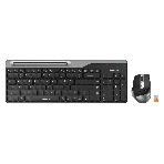 Комплект клавиатура+мышь A4Tech FStyler FB2535C беспроводной, USB + Bluetooth, 2000 DPI, черный