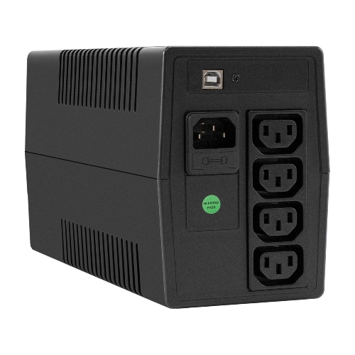 Источник бесперебойного питания ExeGate Smart LB-650.LCD.AVR.4C13.USB (650VA/390W, LCD, AVR, 4*C13, USB, батарея 12V 7Ah, черный)