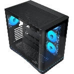 Корпус SAMA V62S, Midi-Tower, чёрный, 4 x 120 мм