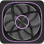 Вентилятор для корпуса Formula Air Fusion 1 BK ARGb 120х120x28 черный 4-pin 36.93дБ (упак.:1шт) Ret