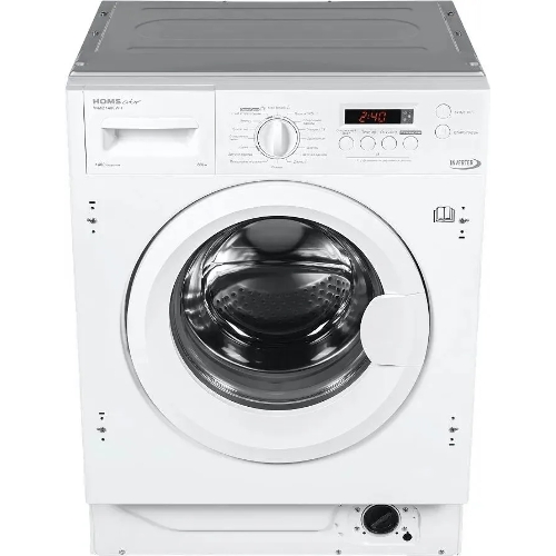 Встраиваемая стиральная машина HOMSair WMB1486WH белый, загрузка фронтальная 8 кг, 6 кг - сушка, 1400 об/мин, класс: A