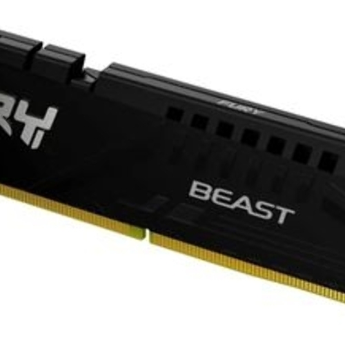 Оперативная память Kingston Fury Beast, DDR5, 32GB (1x32GB), 5600 MHz, CL40, с радиатором, чёрный