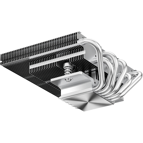 Кулер для процессора PCCooler RC600-67 (125W, 4-pin PWM, 67.5mm, Al, 4x6mm, 1x120мм, 62.5CFM, 32.5dBA, 2300RPM, S: 1851/1700/1200/115X, AM5/AM4, черный)