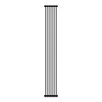 Дизайн-радиатор Royal Thermo Shift R22 C2180 - 06 секц. RAL9005m