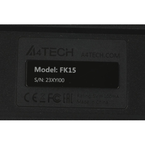 Комплект клавиатура+мышь A4Tech FStyler F1512 проводной, USB, 1200 DPI, черный