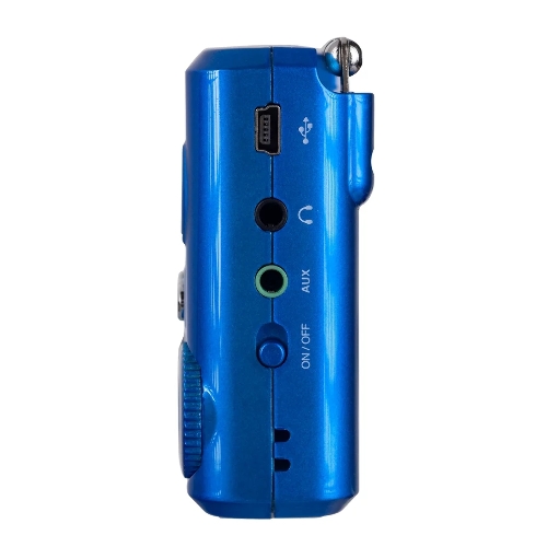 Радиоприемник Perfeo мини-аудио Sound Ranger, FM MP3 USB microSD In/Out ридер, BL-5C 1000mAh, синий (PF-SV922BLU)