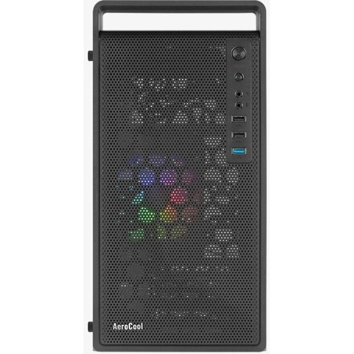 Компьютерный корпус MiniTower Aerocool/Formula CS-109-G-BK-v1 (mATX, USB3x1, USB2x2, 120мм RGb fan, без БП) (4711099472376)