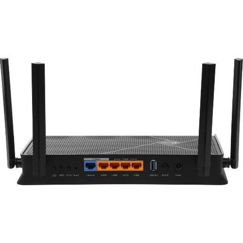 Двухдиапазонный беспроводной маршрутизатор Wi-Fi TP-Link Archer BE230, BE3600, 2.4/5ГГц, 4 LAN, черный