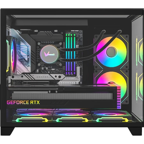 Компьютерный корпус AeroCool/Formula Crystal Z9ML Floe черный без БП mATX 4x120мм 2xUSB 3.0 audio bott PSU