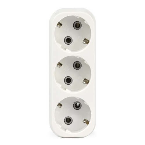 Тройник Smartbuy (SBE-16-A02-3z) 3 гнезда с заземлением плоский 16А 250B