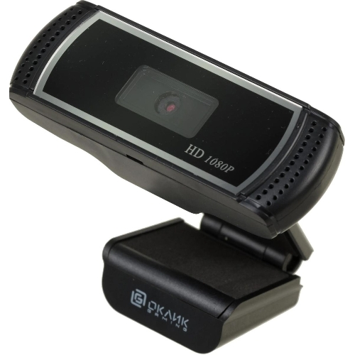 Веб-камера OKLICK OK-C013FH 1920x1080, 30 кадр/с, USB Type-A, микрофон (шумоподавление), универсальное крепление