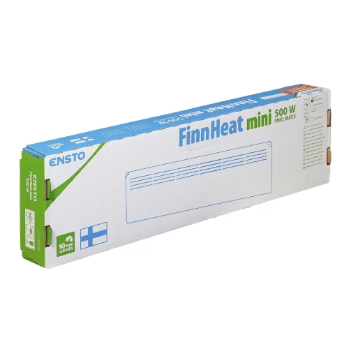 Конвектор электрический Ensto FinnHeat MINI EPHBMM05PR белый, 500 Вт, 8 м2, механический термостат