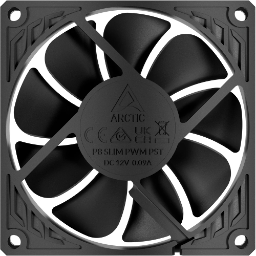 Вентилятор для корпуса ARCTIC P8 SLIM PWM PST Black (ACFAN00295A) черный 80мм 3000rpm 4-pin