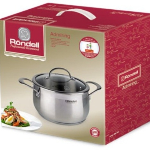 Кастрюля с кр Rondell Admiring 18 см (2,5 л)