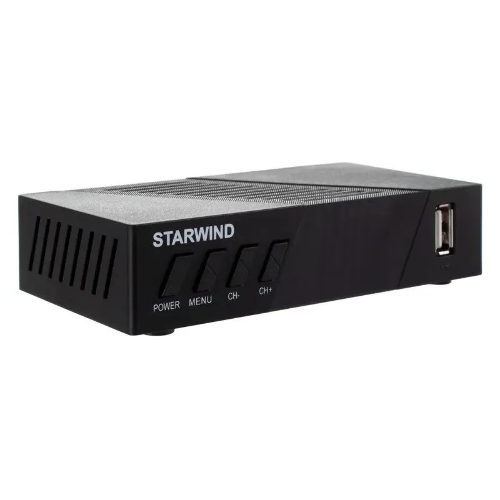 Приставка для цифрового ТВ Starwind CT-140 черный, DVB-T2, DVB-T, DVB-C, HDMI, USB 2.0 х2