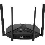 Двухдиапазонный роутер MERCUSYS MR80X AX3000 Wi-Fi 6, до 574 Мбит/с на 2,4 ГГц + до 2402 Мбит/с на 5 ГГц,4 фиксированные внешние антенны, 3 гигабитных порта LAN, 1 гигабитный порт WAN
