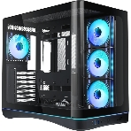 Корпус SAMA V62S, Midi-Tower, чёрный, 4 x 120 мм