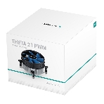 Кулер для процессора DEEPCOOL THETA 21 PWM черный/синий, 92 мм, алюминий, 2400 об/мин, 33.4 дБ, 4 pin, 95 Вт, 60.5 мм