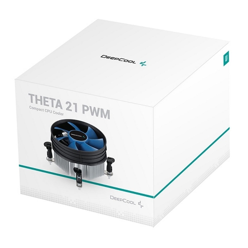 Кулер для процессора DEEPCOOL THETA 21 PWM черный/синий, 92 мм, алюминий, 2400 об/мин, 33.4 дБ, 4 pin, 95 Вт, 60.5 мм