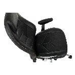 Кресло Бюрократ Zen/Black черный, кожа