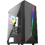Компьютерный корпус Bloody BD-CC106F черный без БП ATX 4x120мм 1xUSB 2.0 1xUSB 3.0 audio bott PSU