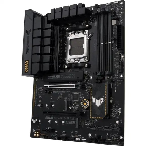 Материнская плата ASUS TUF GAMING B650E-PLUS WIFI, AM5, AMD B650, 4xDDR5, 4xSATA, 3xM.2, 1xPCIe 5.0 x16, 1xPCIe 4.0 x4, 2xPCIe 4.0 x1, 1xDisplayPort, 1xHDMI, 1x2.5Gb LAN, Wi-Fi 6E, Bluetooth 5.3, 1xUSB-C 20Gbps, 3xUSB-A 10Gbps, 6xUSB-A 2.0, 5x3.5 мм, 7.1, ATX