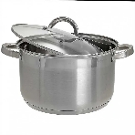 Кастрюля WEBBER BE-114/2 6,6 л, 24 см, нержавеющая сталь, индукция, с крышкой