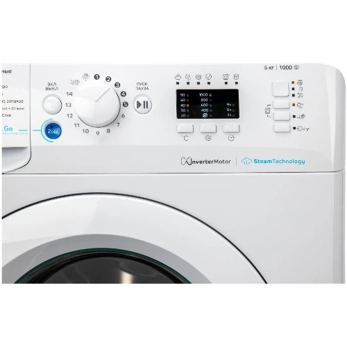 Стиральная машина Indesit BWSA 5109 WWV белый, загрузка фронтальная 5 кг, 1000 об/мин., класс: А