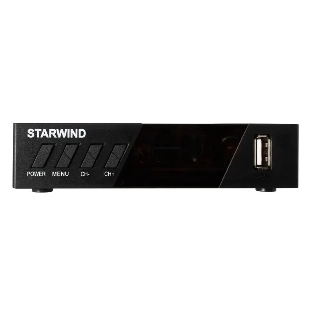 Приставка для цифрового ТВ Starwind CT-140 черный, DVB-T2, DVB-T, DVB-C, HDMI, USB 2.0 х2
