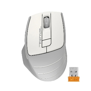 Мышь беспроводная A4Tech Fstyler FG30 белый/серый, 2000 dpi, радиоканал, USB, кнопки - 5