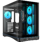 Корпус SAMA V62S, Midi-Tower, чёрный, 4 x 120 мм