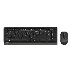 Комплект клавиатура+мышь A4Tech FStyler FG1010S беспроводной, USB, 2000 DPI, чёрный/серый