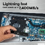 Накопитель SSD Crucial T500, 2Tb, M.2 2280, PCIe 4.0 x4, NVMe, R/W 7400/7000