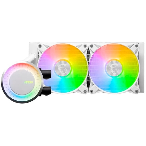 Система жидкостного охлаждения MSI MAG CORELIQUID E240 белый 120мм алюминий+медь 1800rpm 32.5db 4-pin 310W