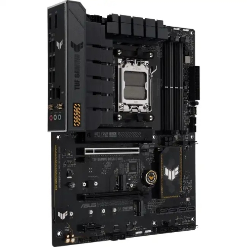 Материнская плата ASUS TUF GAMING B650E-PLUS WIFI, AM5, AMD B650, 4xDDR5, 4xSATA, 3xM.2, 1xPCIe 5.0 x16, 1xPCIe 4.0 x4, 2xPCIe 4.0 x1, 1xDisplayPort, 1xHDMI, 1x2.5Gb LAN, Wi-Fi 6E, Bluetooth 5.3, 1xUSB-C 20Gbps, 3xUSB-A 10Gbps, 6xUSB-A 2.0, 5x3.5 мм, 7.1, ATX