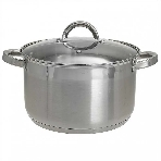 Кастрюля WEBBER BE-114/2 6,6 л, 24 см, нержавеющая сталь, индукция, с крышкой