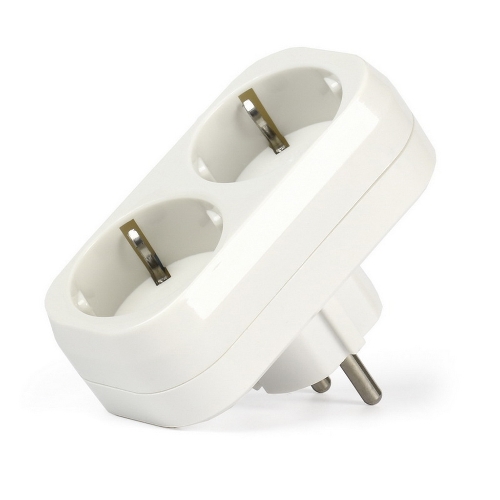 Разветвитель Smartbuy (SBE-16-A02-2z) 2 гнезда белый